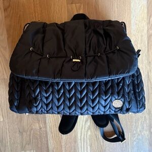 Happ Black Quilted Women's Backpack/diaper bag